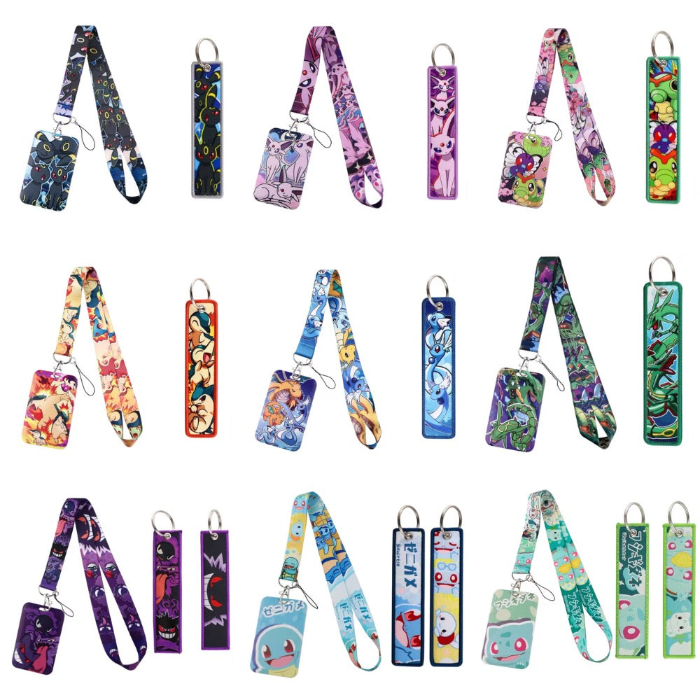 Pokémon ID Badge Lanyard & Keychain Set