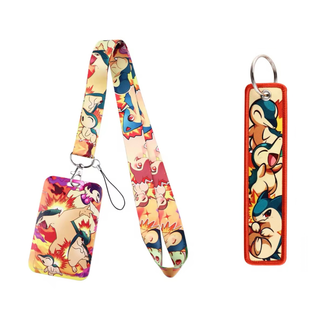 Pokémon ID Badge Lanyard & Keychain Set