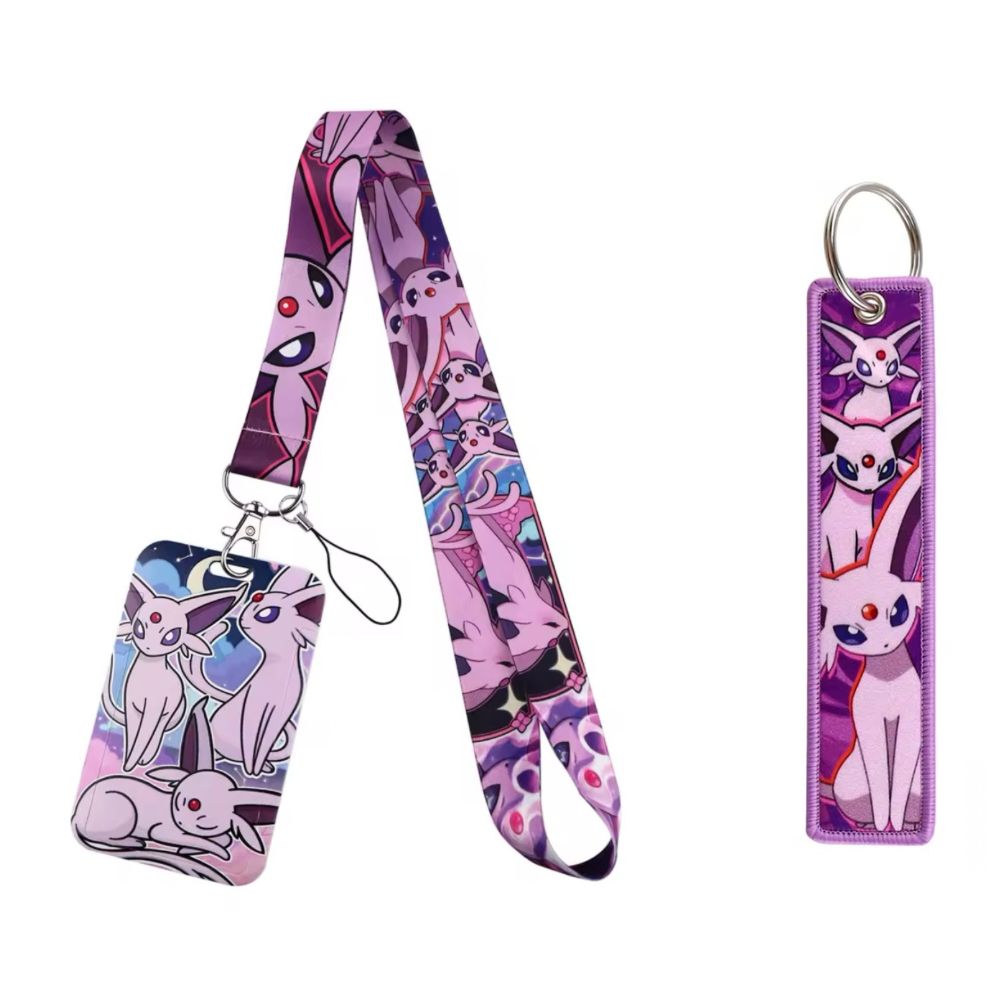 Pokémon ID Badge Lanyard & Keychain Set