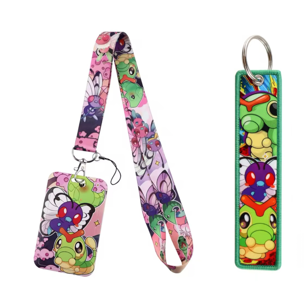 Pokémon ID Badge Lanyard & Keychain Set