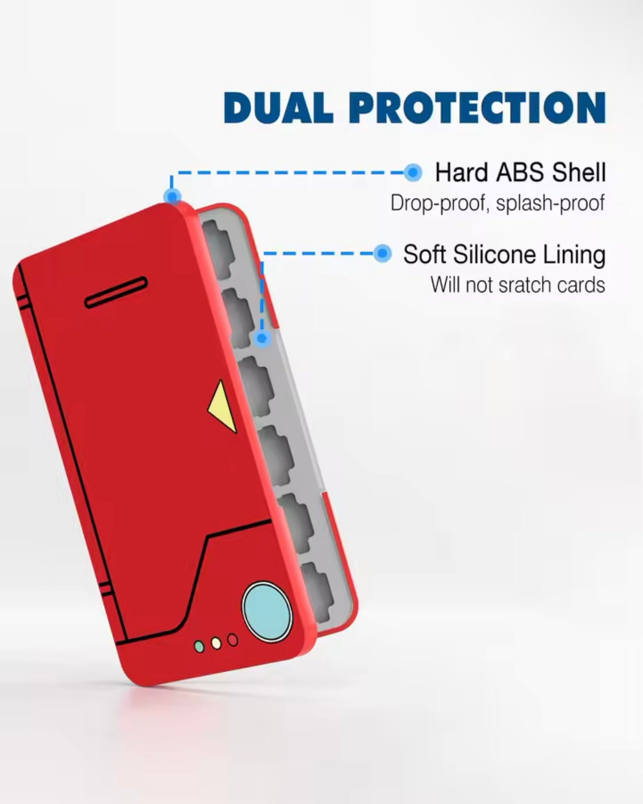 Pokédex Style Case For Nintendo Switch / Switch 2 Games